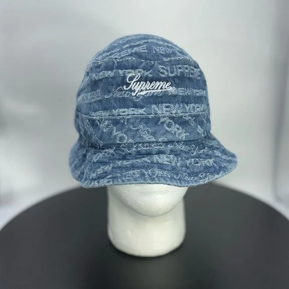 Supreme New York Denim Crusher Bucket Hat